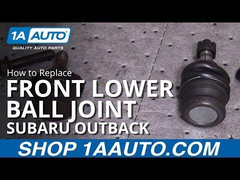 How to Replace Front Lower Ball Joints on a 2010 Subaru Outback