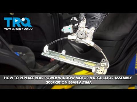 How to Replace Rear Power Window Motor &amp; Regulator Assembly 2007-2012 Nissan Altima