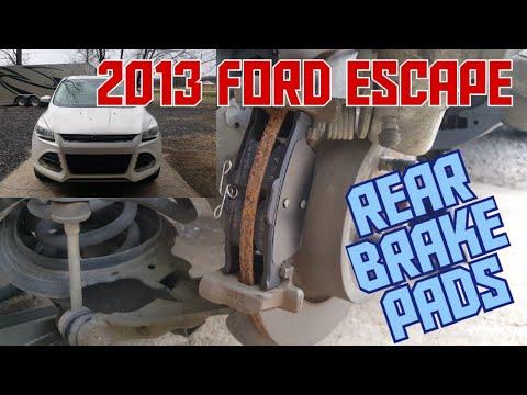 2013-2016 Ford Escape rear brake pad replacement