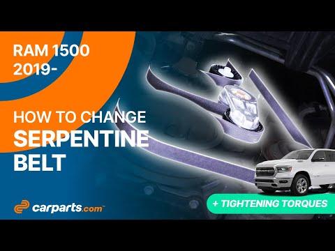 How to Replace the Serpentine Belt on a 2019-2021 Ram 1500 3.6L eTorque (Engine: V8 5.7L)