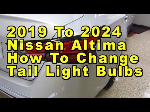 2019 To 2024 Nissan Altima How To Change Tail Light Bulbs With Part Numbers
