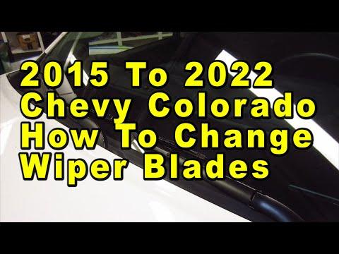 How to Replace Front Windshield Wiper Blades on a 2019 Chevrolet Colorado