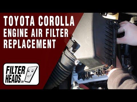 How to Replace Engine Air Filter 2009 Toyota Corolla L4 1.8L | TA25655, AF4015