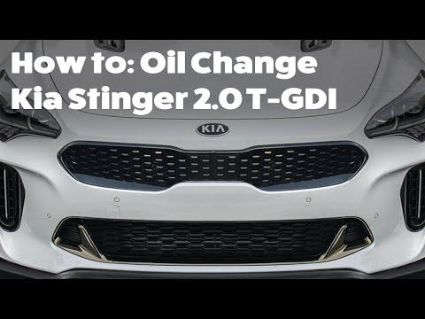 KIA Stinger (CK, 2017~) 2.0 T-GDI - How to change Engine Oil and Filters