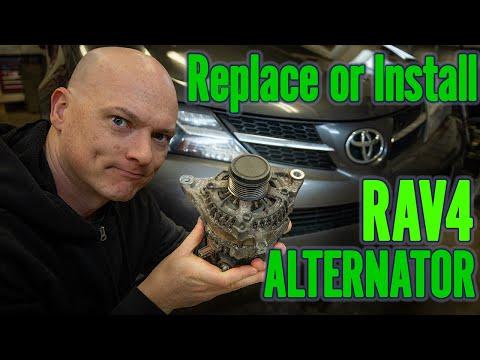 How to Change / Replace / Install Rav4 Alternator (2013 - 2018)