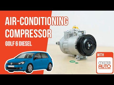 How to replace the air-conditioning compressor Golf mk6 1.6 TDI ❄️