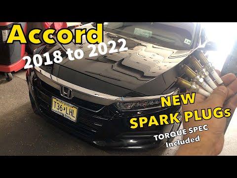 Honda Accord 2018 to 2022 1.5L turbo Spark plug replacement at 100K miles  torque spec included