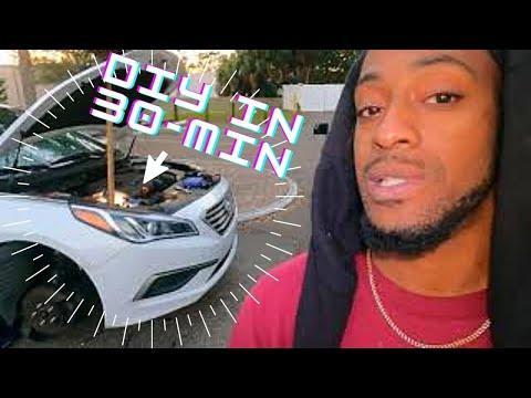 How To Replace Hyundai Sonata Alternator  (2016)