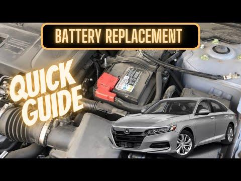 Battery Replacement Honda Accord 2018-2022