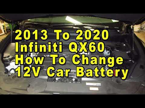 2013 To 2020 Infiniti QX60 How To Change 12V Car Battery With Group Size &amp; Part Numbers