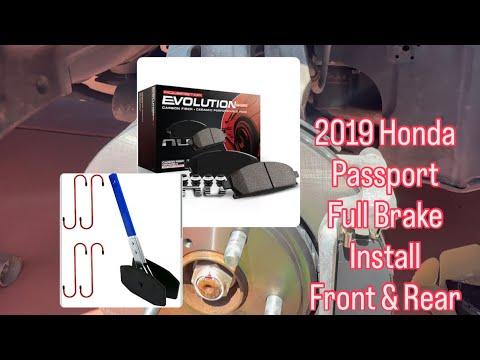 Honda Passport 2019-2025 Front and Rear Brake Change / Service. #brakeservice #powerstop #honda 