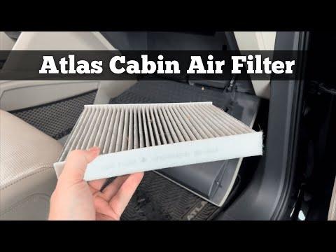 How To Change A 2018 - 2021 Volkswagen Atlas Cabin Air Filter - Remove Replace VW Filter Location