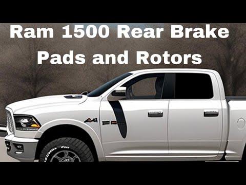 Ram 1500 rear brake pads and rotors replacement