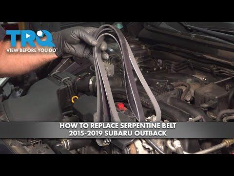 How to Replace Serpentine Belt 2015-2019 Subaru Outback