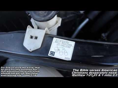 Serpentine or Drive Belt Remove &amp; Replace "How to" Toyota Sequoia