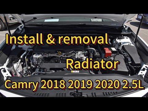 How to replace removed radiator Camry  2018 2019 2020