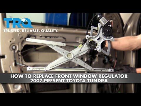 How to Replace the Front Window Regulator on a 2007-2021 Toyota Tundra (Body: Extended Cab Pickup)