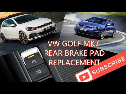 2018 VW GOLF Mk7 REAR BRAKE PAD REPLACEMENT