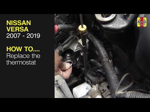 How to Replace the Thermostat on a 2007-2016 Nissan Versa (Engine: Inline 4 1.6L)
