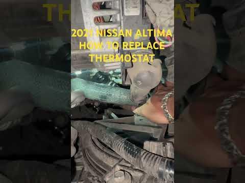 2021 NISSAN ALTIMA HOW TO REPLACE THERMOSTAT! #automobile #mechanic #twistedgearheadz #explore #diy