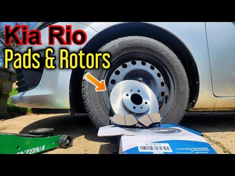 2012-2017 Kia Rio Brake Pads &amp; Rotors Front &amp; Rear - Replace Remove Install