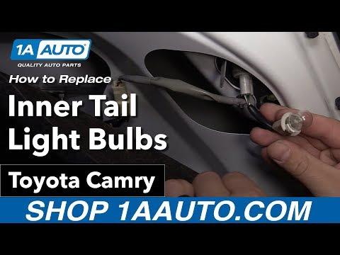 How to Replace Inner Tail Light Bulbs 06-11 Toyota Camry