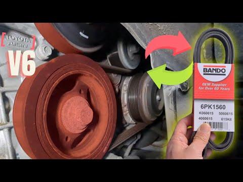 Toyota V6 Serpentine Belt Replacement - 2017 Lexus RX350 DIY (2GR-FKS)