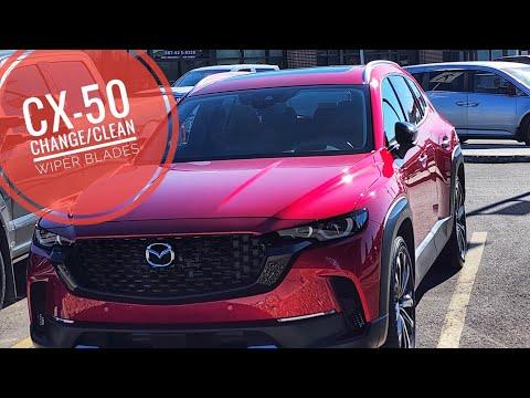 How to Replace Front Windshield Wiper Blades on a 2023-2024 Mazda CX-50