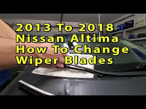 Nissan Altima How To Change Wiper Blades 2013 2014 2015 2016 2017 &amp; 2018 With Sizes &amp; Part Numbers