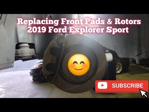 How to: Change out 2019 Ford Explorer Sport Front Pads &amp; Rotors