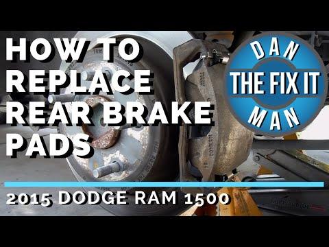 2015 DODGE RAM 1500 - HOW TO REPLACE REAR BRAKE PADS - RAM TRUCKS - DIY