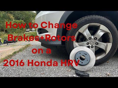 How to Change Brakes+Rotors on a 2016 Honda HRV #maintenance #diy