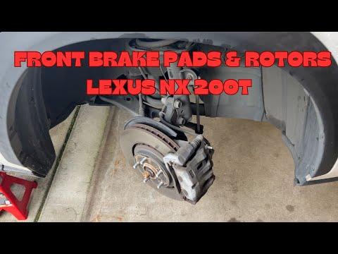 How To Change Front Brake Pads &amp; Rotors 2015-2017 Lexus NX200t
