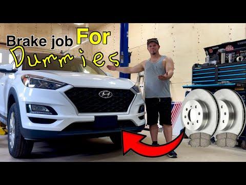 Save money and do it yourself! Front brake replacement! 2016-2021 Hyundai Tucson! Step by step!