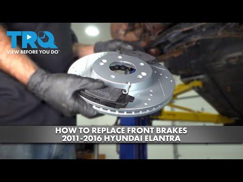 How to Replace Front Brake Pads and Rotors on a 2011-2016 Hyundai Elantra (Trim: Limited | Body: Sedan)