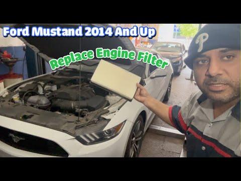 Engine Air Filter replacement  Ford Mustang 2014  2015  2016  2017  2018