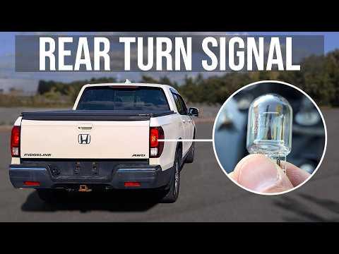 How to Replace Rear Turn Signal Bulb - Honda Ridgeline (2017-2026)