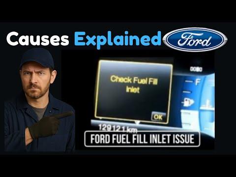 Ford "Check Fuel Fill Inlet" Causes &amp; How to Fix (Capless &amp; Gas Cap)