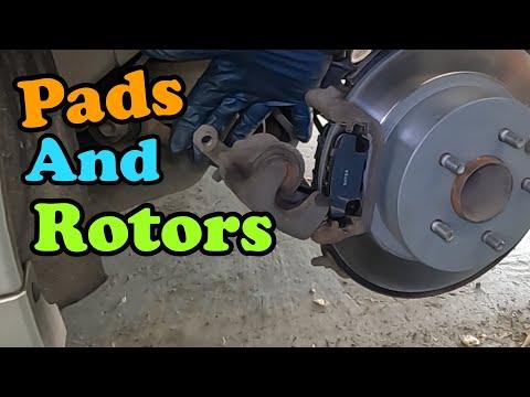 2007-2012 Nissan Altima Rear Brakes Pads and Rotors Replacement How To DIY