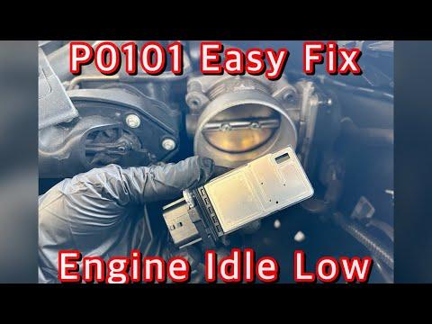 Nissan Maxima Mass Air Flow Sensor &amp; Idle Low - Code P0101 - Easy Fix MUST WATCH