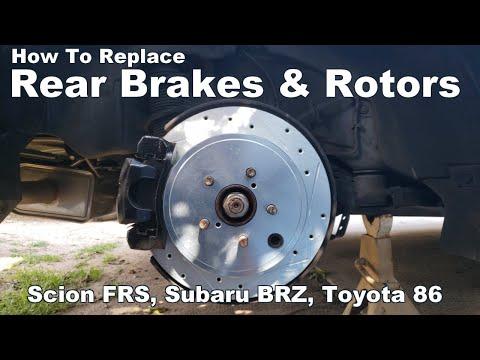 How to Replace Rear Brakes and Rotors - Scion FRS, Subaru BRZ, Toyota 86