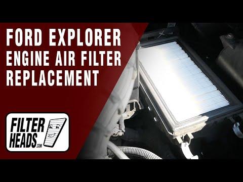 Engine Air Filter Replacement 2016 Ford Explorer L4 2.3L