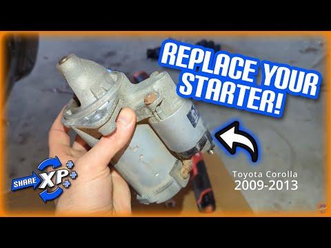 How to Replace Starter Toyota Corolla 2009-2013 in 15 Minutes!