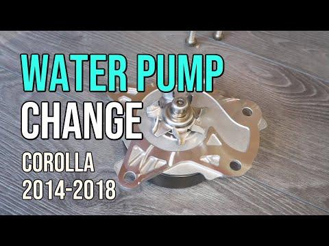 2014-2018 Toyota Corolla Water Pump Change, 2ZR-FE Engine, 2014, 2015, 2016, 2017, 2018