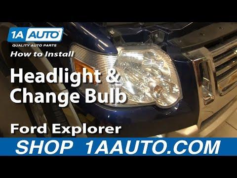 How to Replace Headlight and Bulbs 06-10 Ford Explorer