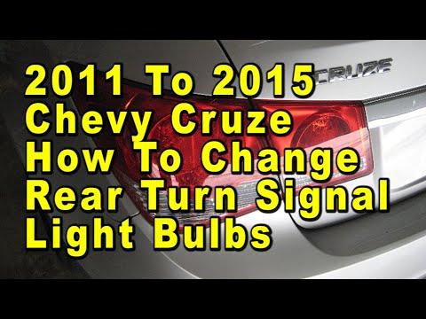 How to Replace Rear Turn Signal Bulbs on a 2011-2019 Chevrolet Cruze (7440A)