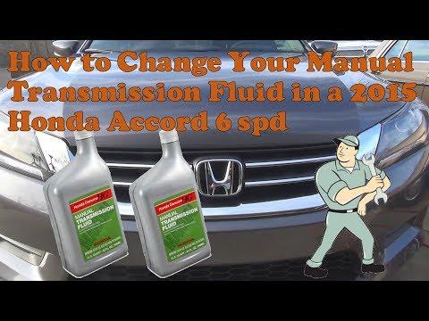 How to Change Manual Transmission Fluid on a 2015 Honda Accord (6-Speed)