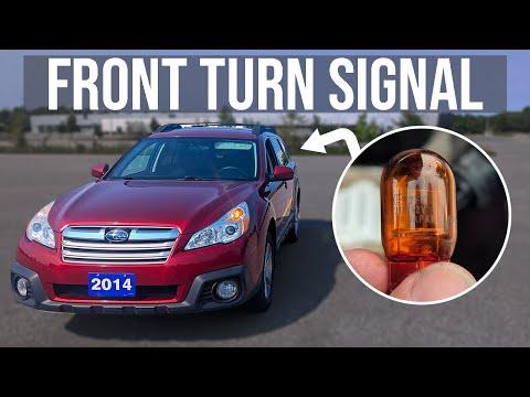 How to Replace Front Turn Signal Bulb - Subaru Outback (2009-2014)