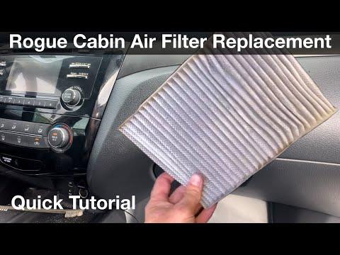 How to replace cabin air filter on a Nissan rogue 2015