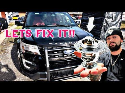 How to Replace the Thermostat on a 2014-2018 Ford Explorer (3.5L V6) (Engine: V6 3.5L)